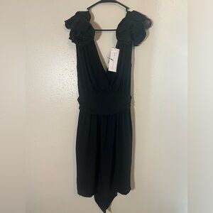 French Connection Black Backless Dress / Silk Sacha Cocktail Dress
100% Silk
